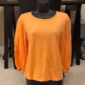 Michael Stars Bright Orange Blouse